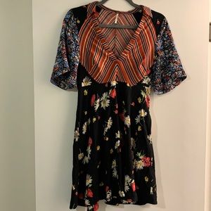 Free People floral/striped dress